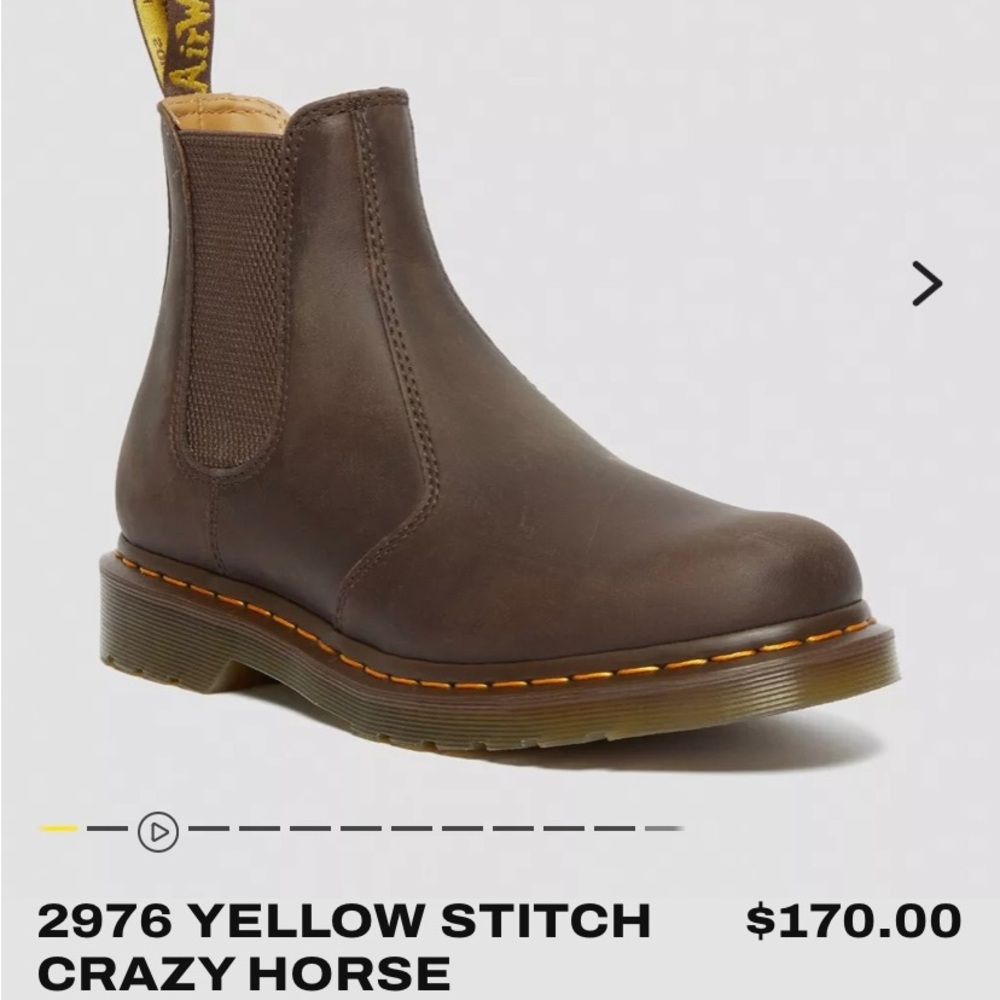 Dr. Martens Brown Leather Crazy Horse Boots